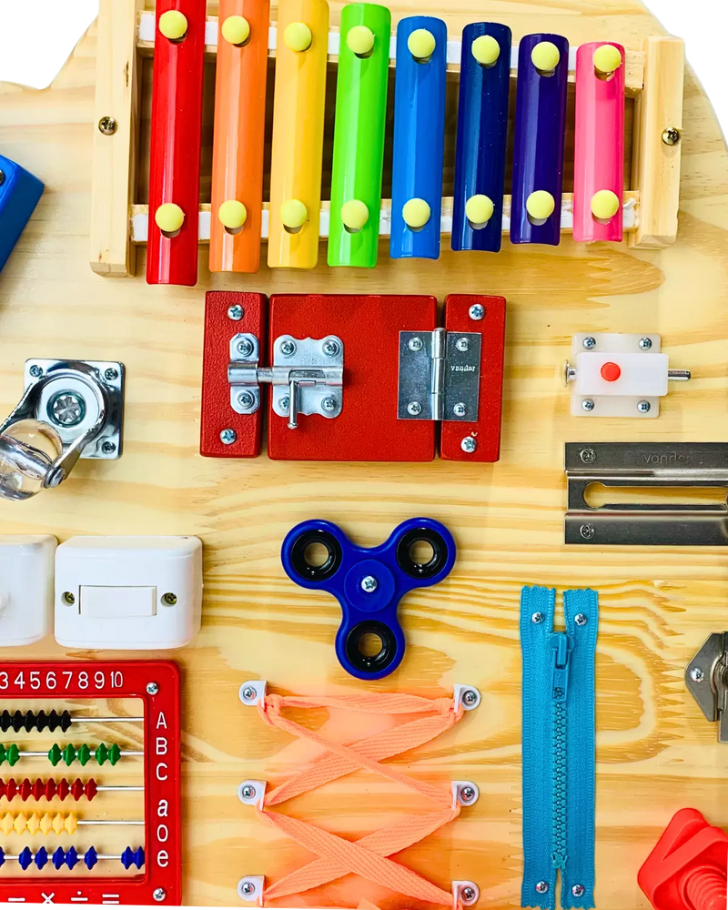 Painel Sensorial Educativo Montessori Nuvem + Brinde Exclusivo Hoje!