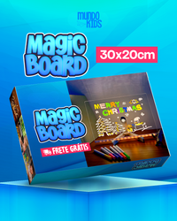 MagicBoard - Quadro Mágico de desenho + 7 canetinhas