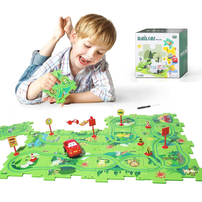 Pista Educativa RailCar + Brinde Exclusivo