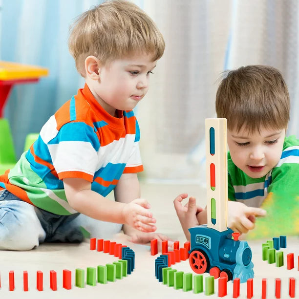 Trem Dominó Educativo ForKids C/ 100 Dominós