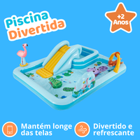 Piscina Divertida com Escorregador e Acessórios Exclusivos!