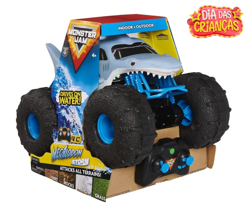 Carrinho de Controle Remoto Aquático Megalodon