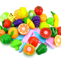 Conjunto de Frutas e Legumes Brinquedo Educativo Infantil