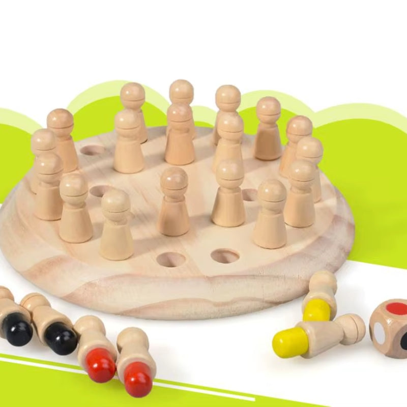Jogo de Memória em Madeira - Montessori Brinquedos