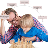 Jogo de Memória em Madeira - Montessori Brinquedos