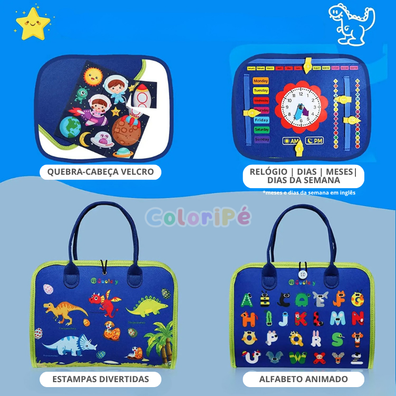 Maleta Sensorial e Educativa Infantil  | Brincadeira e Aprendizado