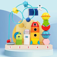 Labirinto Aramado Aventura Espacial Brinquedo Educativo de Madeira