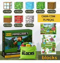 Blocos Magnéticos BLOCKS [+5 Bonecos de BRINDE]